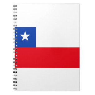 Chile Flagga Anteckningsbok