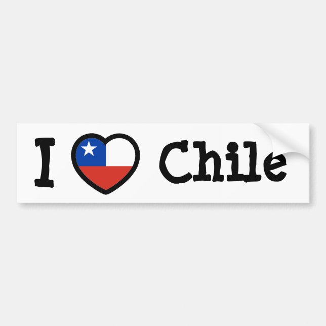 Chile Flagga Bildekal (Framsidan)