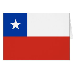 Chile Flagga Hälsningskort