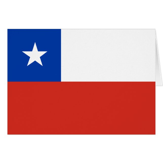Chile Flagga Hälsningskort (Framsidan Horizontal)
