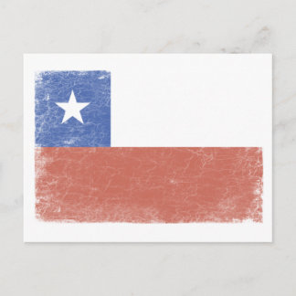 Chile Flagga i nöd Vykort