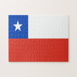 Chile Flagga Jigszle Puzzle Pussel