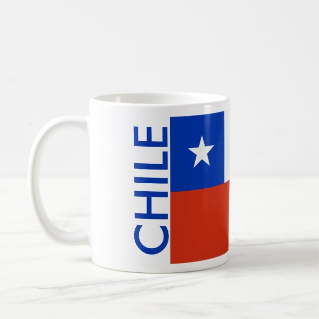 CHILE FLAGGA KAFFEMUGG (Vänster)