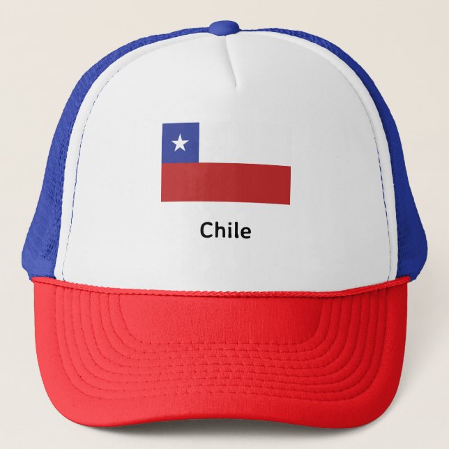 Chile Flagga Keps (Framsida)