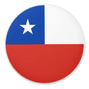 Chile Flagga Knopp