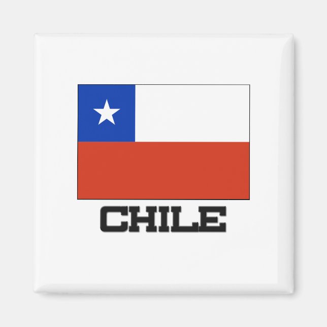 Chile Flagga Magnet (Framsidan)