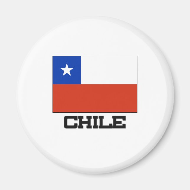 Chile Flagga Magnet (Framsidan)