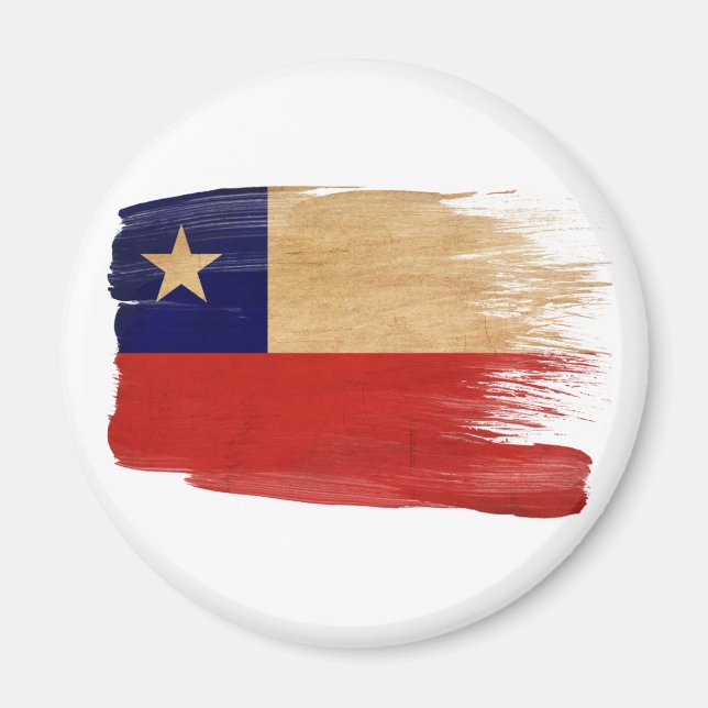 Chile Flagga Magnets Magnet (Framsidan)