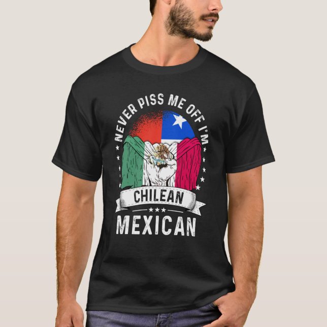 Chile Flagga Mexiko Pridet Grown Humor Citizen T Shirt (Framsida)