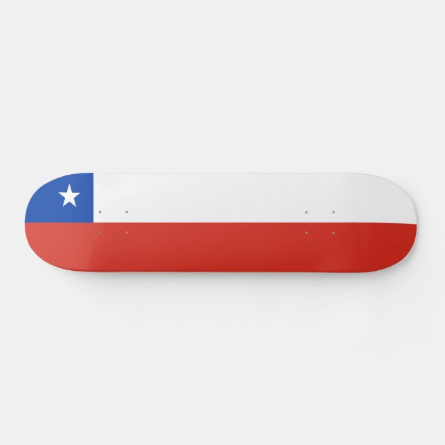 Chile Flagga Mini Skateboard Bräda 18,5 Cm (Horz)