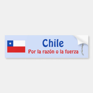 Chile flagga och kartabildekal bildekal