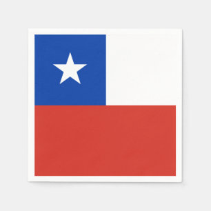 Chile flagga Pappersservett