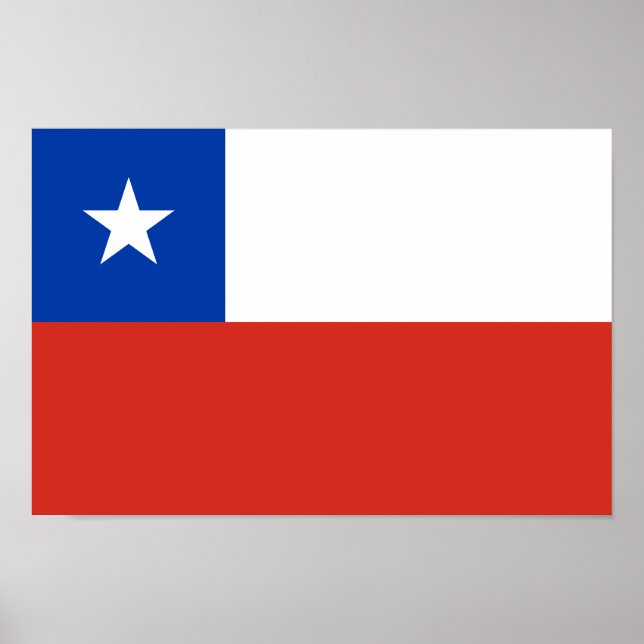 Chile Flagga Poster (Framsidan)