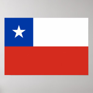 Chile Flagga Poster
