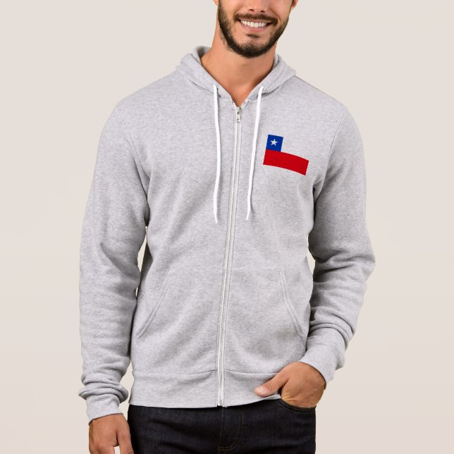 Chile Flagga T Shirt (Framsida)