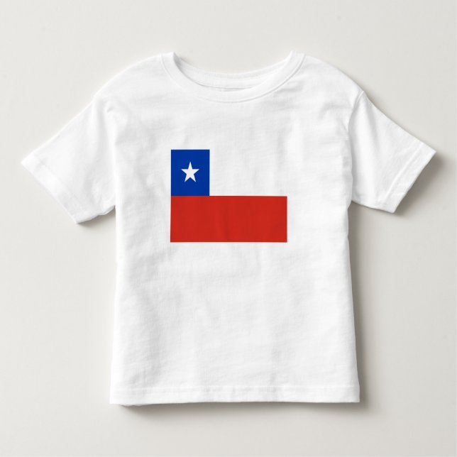 Chile Flagga T Shirt (Framsida)