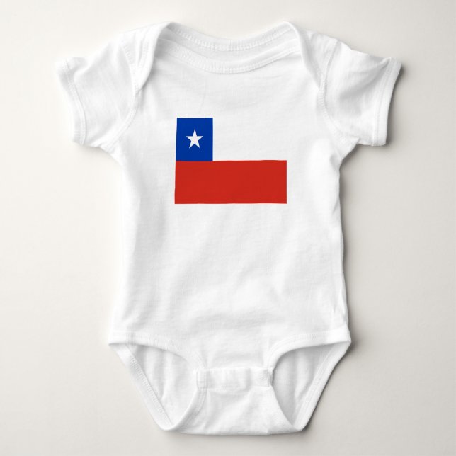 Chile Flagga T Shirt (Framsida)