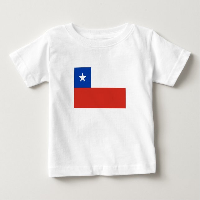 Chile Flagga T Shirt (Framsida)