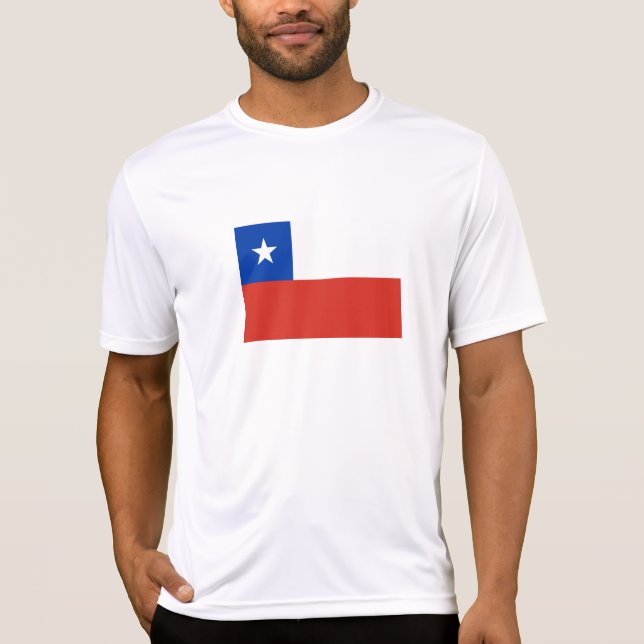 Chile Flagga T Shirt (Framsida)