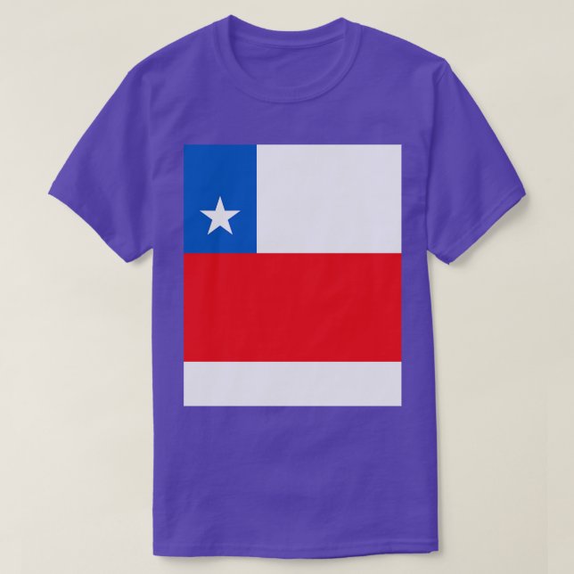 Chile Flagga T Shirt (Design framsida)