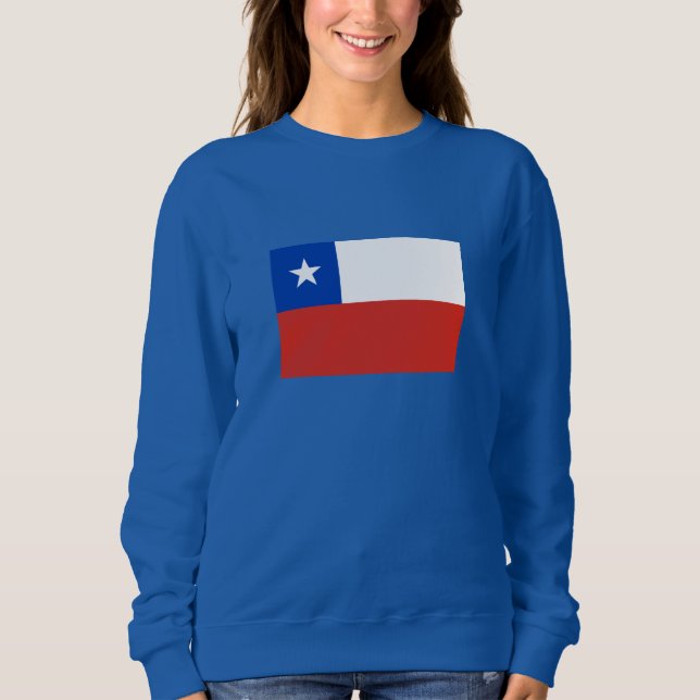 Chile Flagga T Shirt (Framsida)
