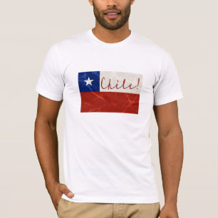 Chile flagga tee shirt