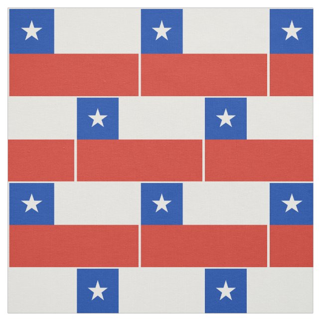 Chile Flagga Tyg (Provkarta)