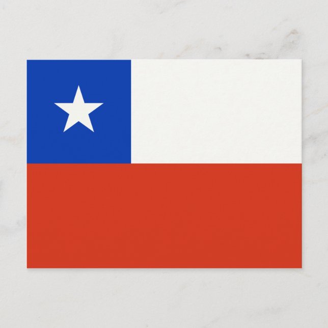 CHILE FLAGGA VYKORT (Framsida)