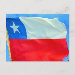 chile-flagga vykort