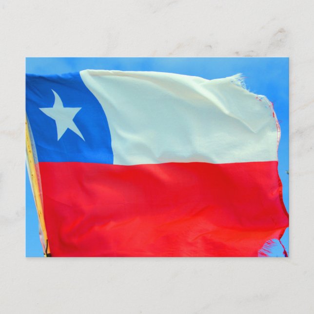 chile-flagga vykort (Framsida)