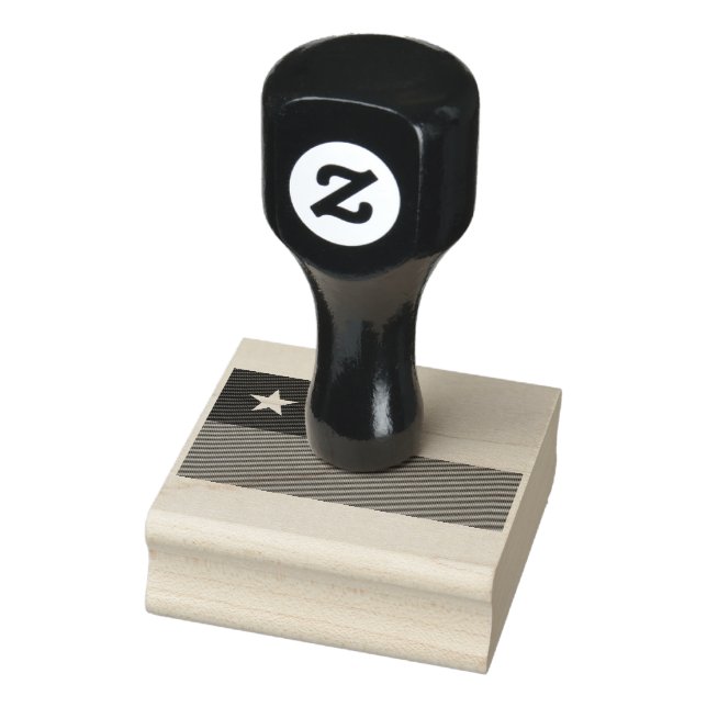 Chile flagga Wood Art Frimärke Stämpel (Stämpel)