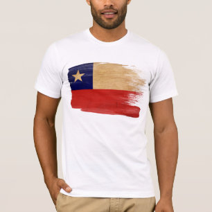 Chile flaggaT-tröja T Shirt