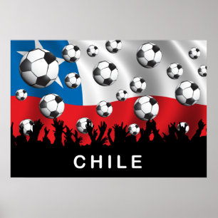 Chile Football Poster