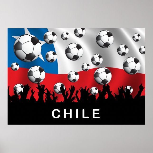 Chile Football Poster (Framsidan)