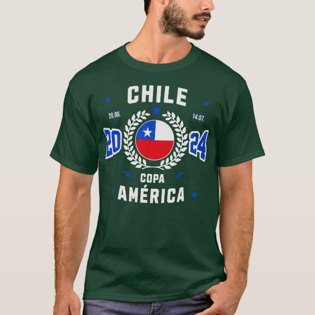 Chile Ftbol Pride Tee Copa America 2024 Fläkt Gear (Framsida)
