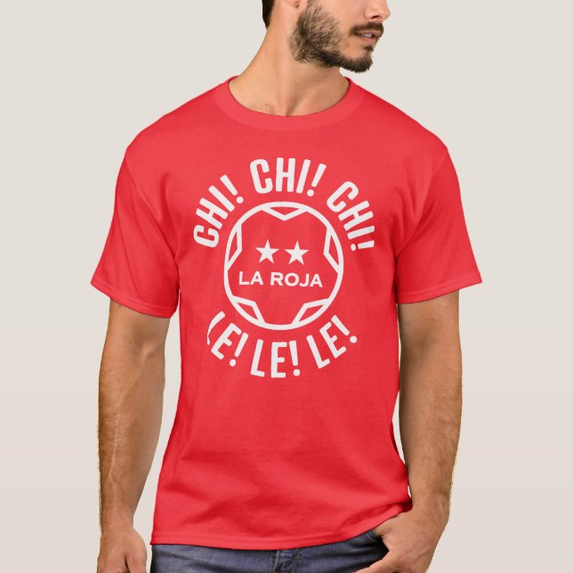 Chile fútbol/fotbollT-tröja T Shirt (Framsida)