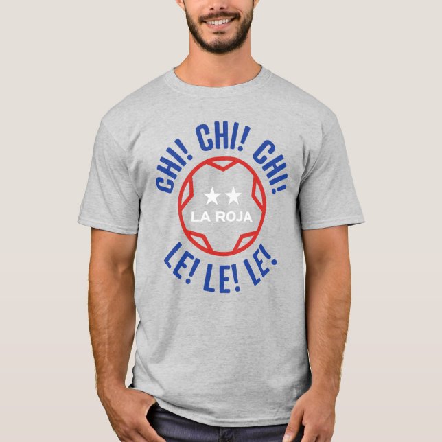 Chile fútbol/fotbollT-tröja T Shirt (Framsida)