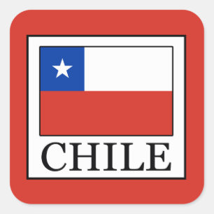 Chile Fyrkantigt Klistermärke