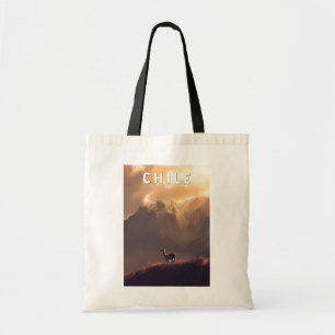 Chile Illustration Resa Konst Vintage Tygkasse
