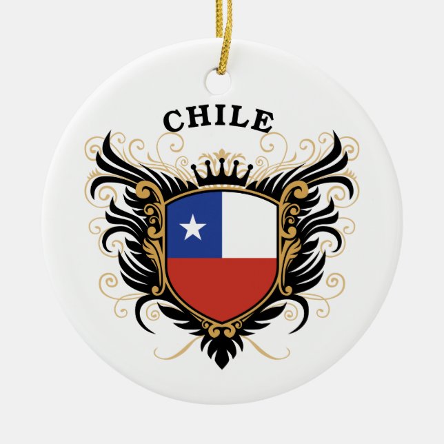 Chile Julgransprydnad Keramik (Framsidan)