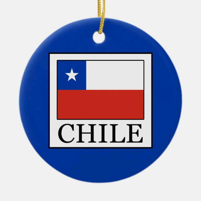 Chile Julgransprydnad Keramik (Framsidan)