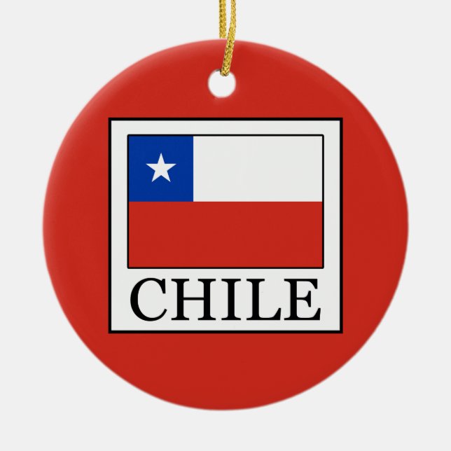 Chile Julgransprydnad Keramik (Framsidan)