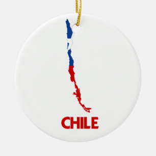 CHILE KARTA JULGRANSPRYDNAD KERAMIK