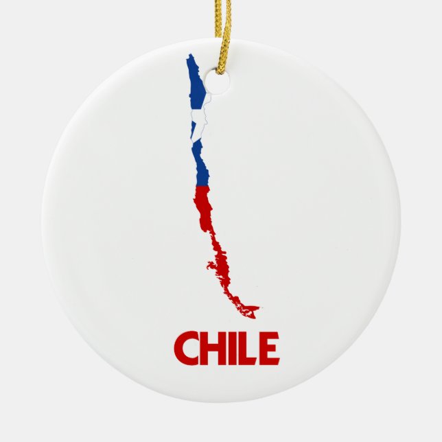 CHILE KARTA JULGRANSPRYDNAD KERAMIK (Framsidan)