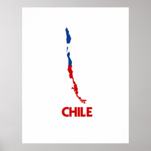 CHILE KARTA POSTER