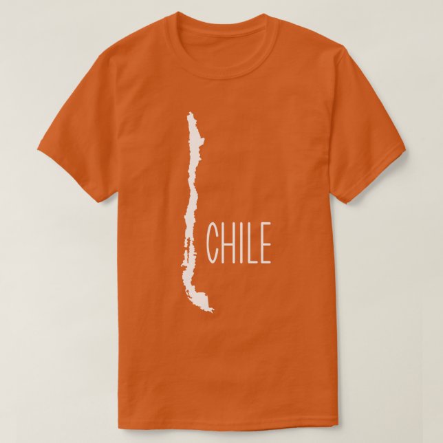 Chile karta t shirt (Design framsida)