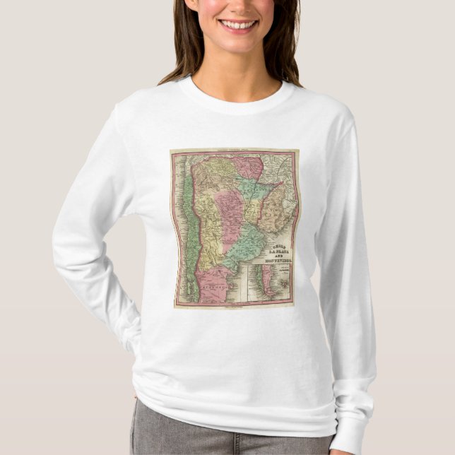 Chile La Plata och Montevideo T Shirt (Framsida)