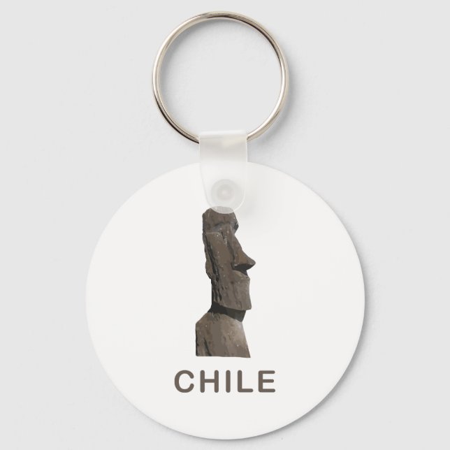 Chile Moai Nyckelring (Framsida)
