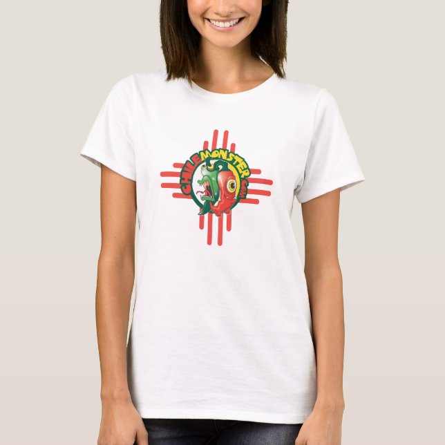 Chile Monster Långärmad Dam Tee (Framsida)