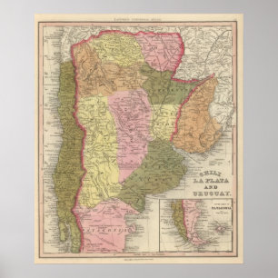 Chile och Argentina Poster